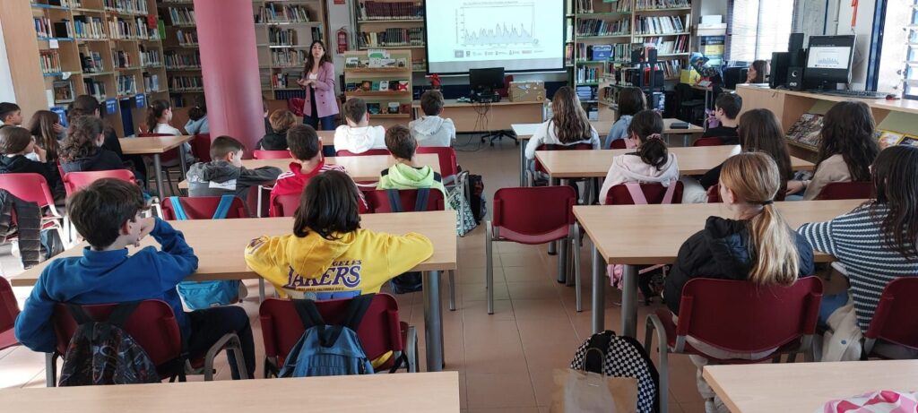 Medio Ambiente y Proyectos Europeos Molina LIFE CITYadaP3 Foto charla en IES Cañada de las Eras