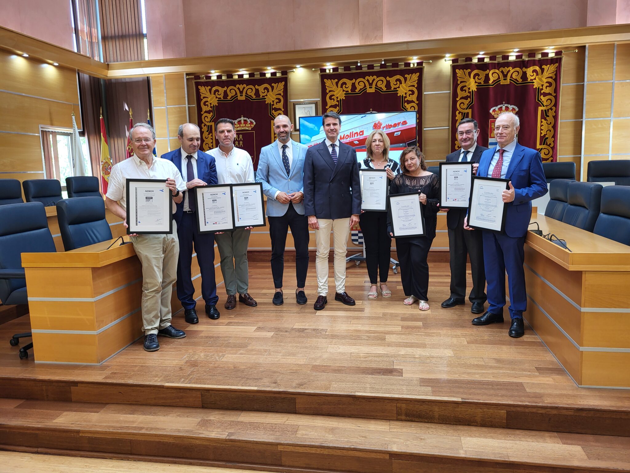Ribera Hospital de Molina Acto de entrega certificaciones AENOR Foto